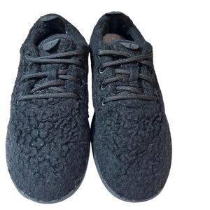 Allbirds Wool Runner Fluffs Sherpa Fur Black Comfort Running Shoes Mens Size 8